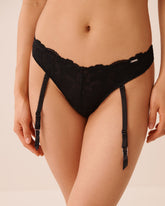Lace Garter Thong Panty