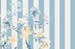 Floral Stripe Print Super Soft Short Sleeve Button-down Shirt