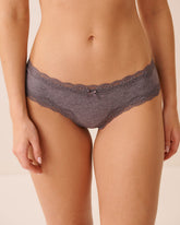 Cotton and Lace Trim Cheeky Panty