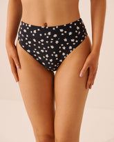 SWEET DAISY Mid Waist Brazilian Bikini Bottom