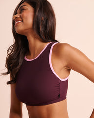BERRY COMBO High Neck Bralette Bikini Top