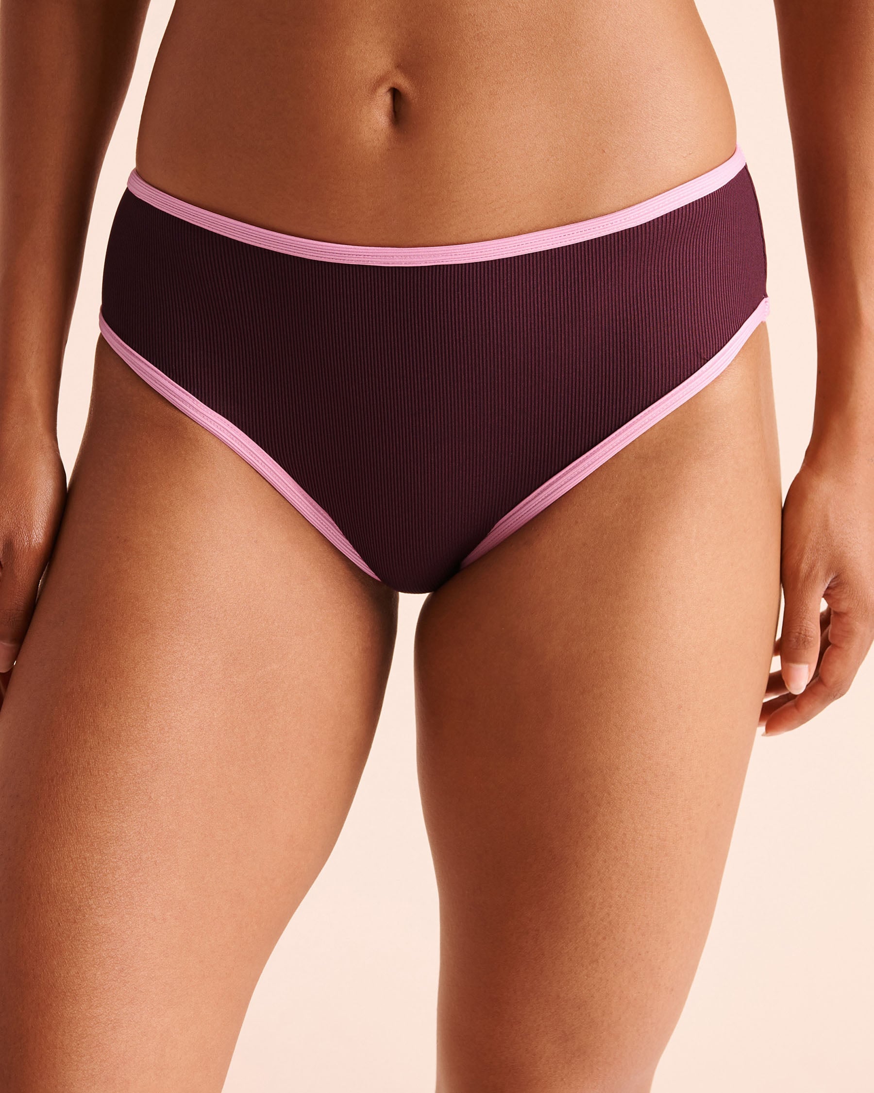 BERRY COMBO Mid Waist Brazilian Bikini Bottom