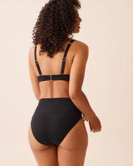 BLACK D Cup Plunge Bikini Top