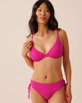 BRIGHT FUCHSIA Triangle Bikini Top