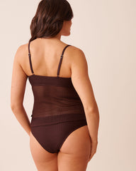 CHOCOLATE Crochet Tankini Top