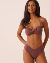COFFEE Twisted Bandeau Bikini Top