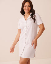 Cotton Button-down Sleepshirt