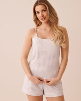 Cotton Cami Top with Shelf Bra
