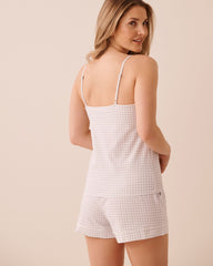 Cotton Cami Top with Shelf Bra