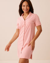 Cotton Button-down Sleepshirt