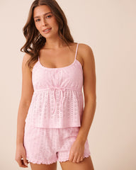 Cotton Eyelet Cami Top