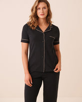 Cotton Short Sleeve Button-down Shirt
