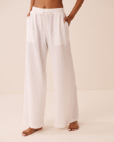 Crepe Knit Wide Leg Pants