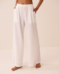 Crepe Knit Wide Leg Pants