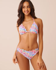 FLORAL CRUSH Triangle Bikini Top