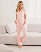 Floral Gingham Print Super Soft Pajama Pants