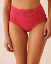 HABANERO Shirred High Waist Bikini Bottom