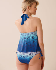 HIBISCUS FADE Halter Tankini Top