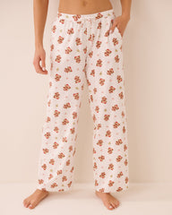 Highland Cow Print Cotton Pajama Pants