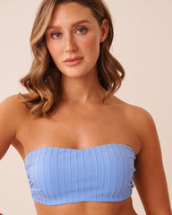 LILAC BLUE Bandeau Bikini Top