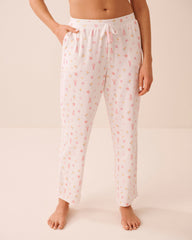 Lobster Floral Print Super Soft Pajama Pants