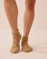 Plush Leopard Socks