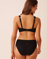 BLACK D Cup Bandeau Bikini Top