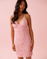 Strawberry Print Super Soft Nightie