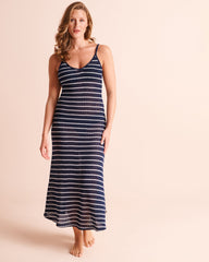 Stripe Crochet Maxi Dress
