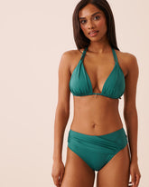 TEAL GREEN Triangle Bikini Top