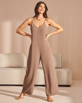 Wide Leg Crinkle Jumpsuit