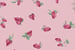Strawberry Print Super Soft Biker Style Pajama Shorts