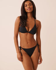 BLACK Racerback Triangle Bikini Top