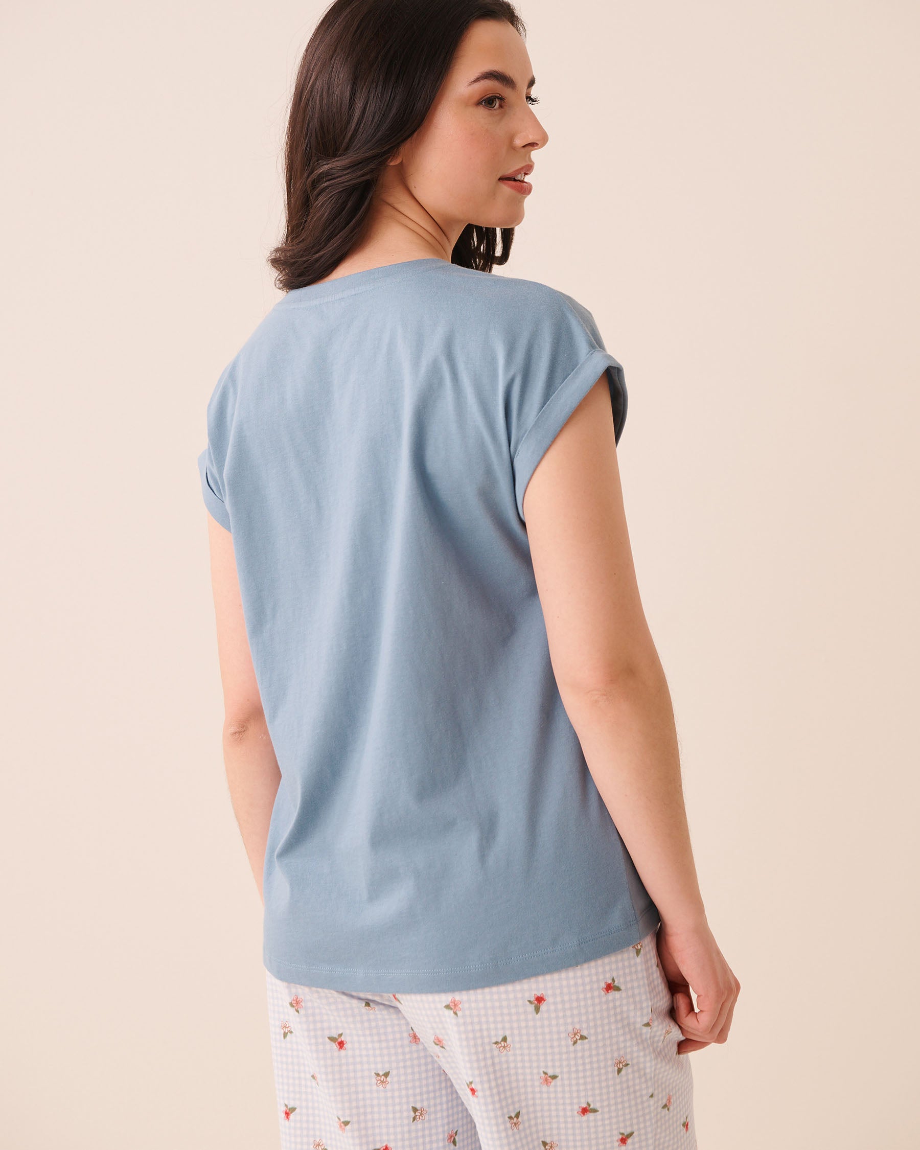Always in a good mooood Print Cotton Short Sleeve T-shirt