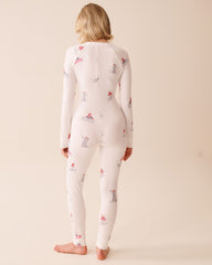 Après-Ski Print Super Soft Long Sleeve Jumpsuit