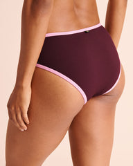 BERRY COMBO Mid Waist Brazilian Bikini Bottom