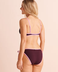 BERRY COMBO Plunge Bikini Top