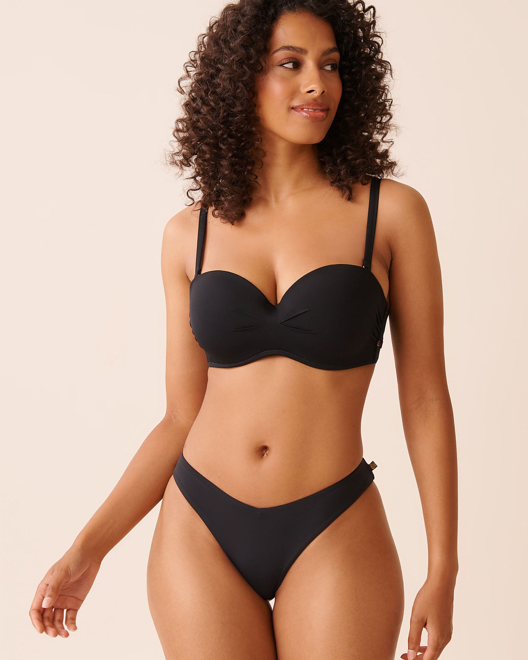 BLACK D Cup Bandeau Bikini Top