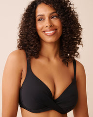 BLACK D Cup Plunge Bikini Top