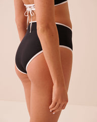 BLACK & WHITE Light Control High Waist Bikini Bottom