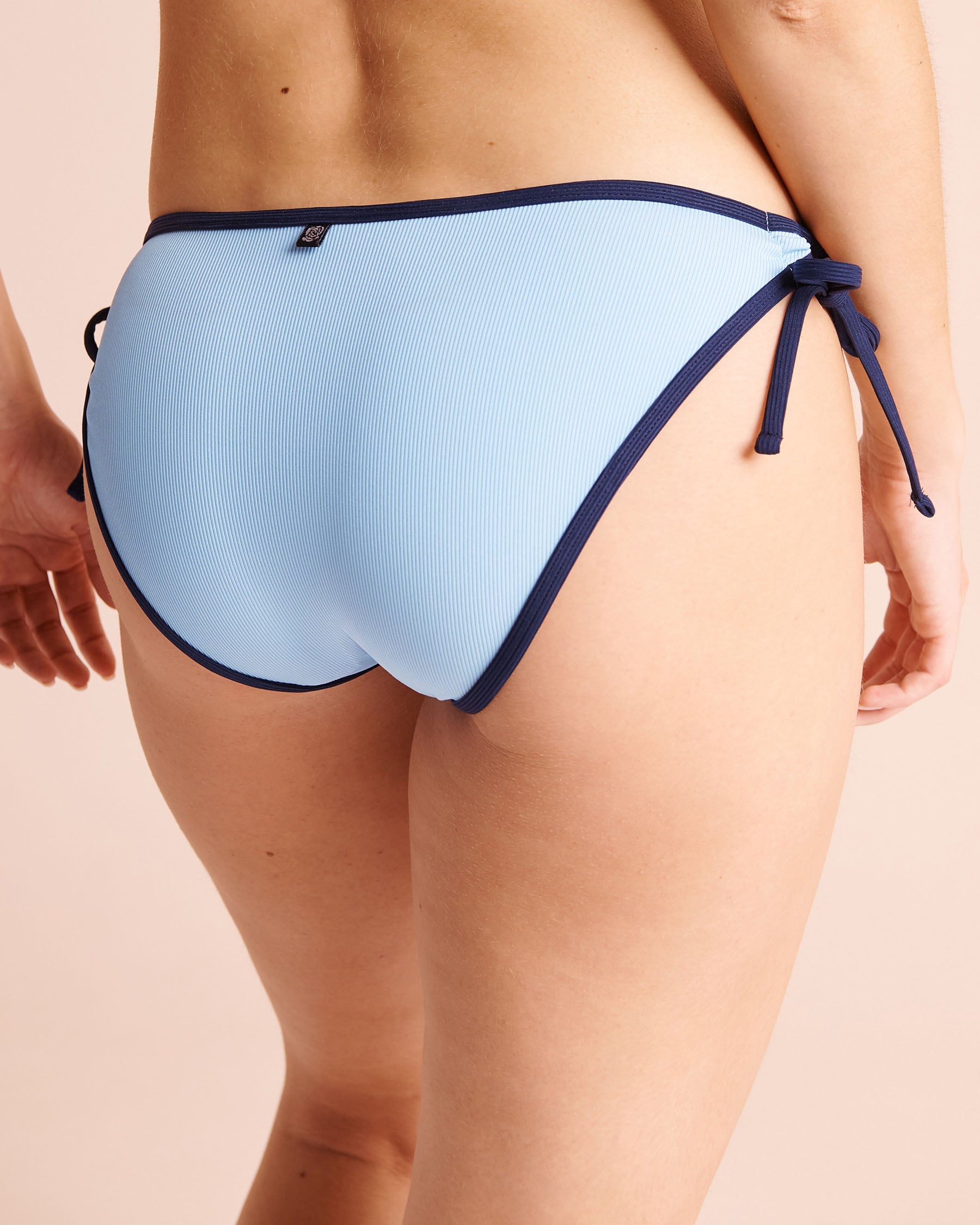BLUE COMBO Side Tie Bikini Bottom