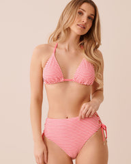 BUBBLEGUM STRIPE Triangle Bikini Top