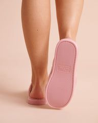 Cat Embroidered Curly Fur Slippers