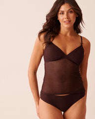 CHOCOLATE Crochet Tankini Top