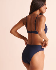 CLASSIC NAVY Crochet Push-up Bikini Top