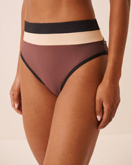 COFFEE BLOCK High Waist Bikini Bottom