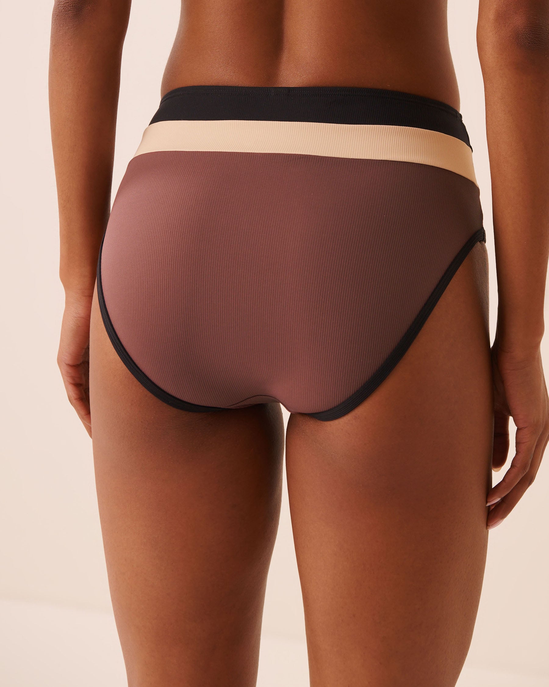 COFFEE BLOCK High Waist Bikini Bottom