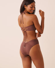 COFFEE Twisted Bandeau Bikini Top