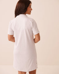 Cotton Button-down Sleepshirt