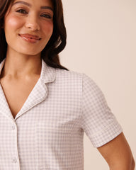Cotton Button-down Sleepshirt